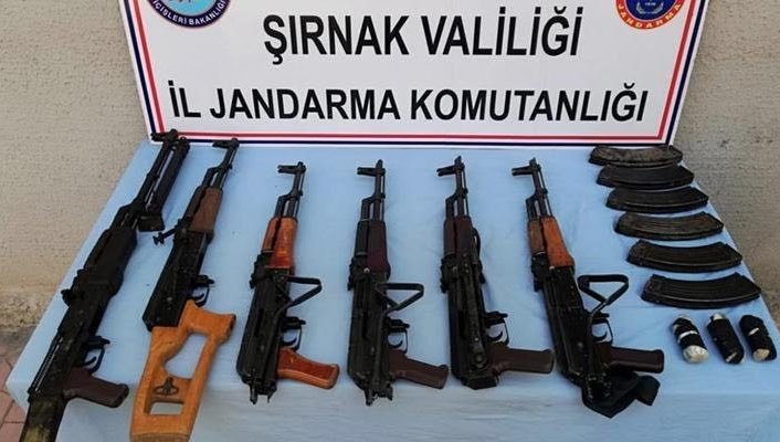 Şırnak’ta silah ve mühimmat ele geçirildi