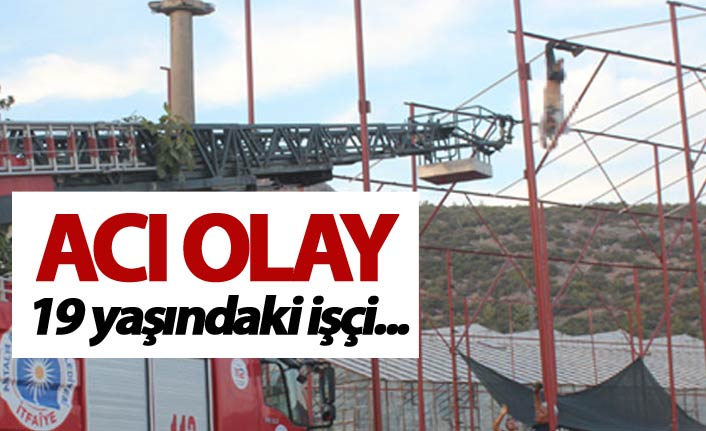 Acı olay - 19 yaşındaki işçi...