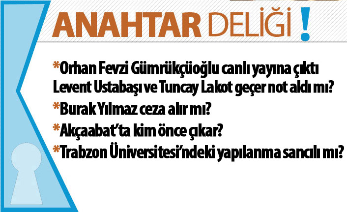 Anahtar Deliği 12.10.2018