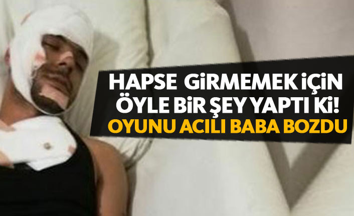 Hapse girmemek için ölü numarası yaptı!