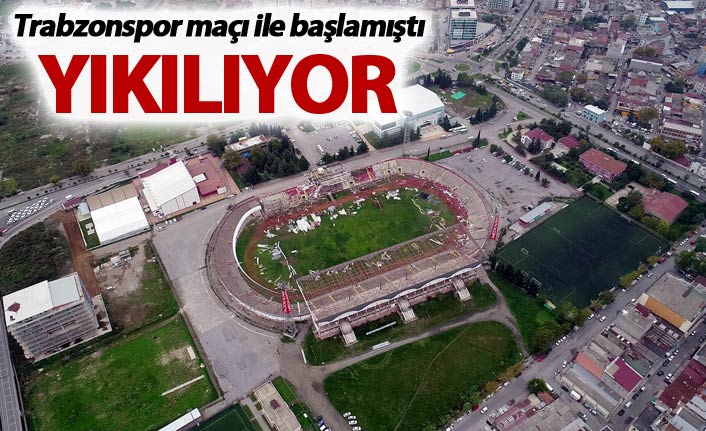 Trabzonspor maçı ile başlamıştı - Yıkılıyor