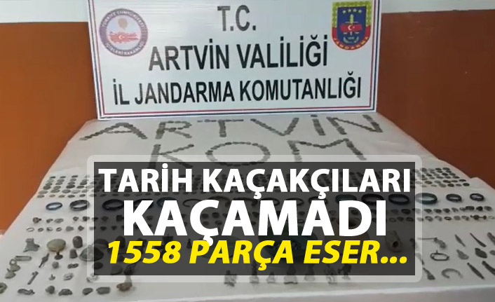 Tarih kaçakçıları kaçamadı - Bin 558 parça eser...