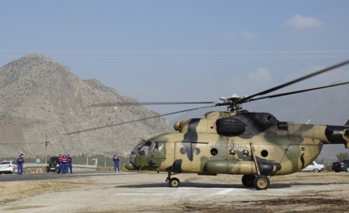 Jandarmadan helikopterle trafik denetimi