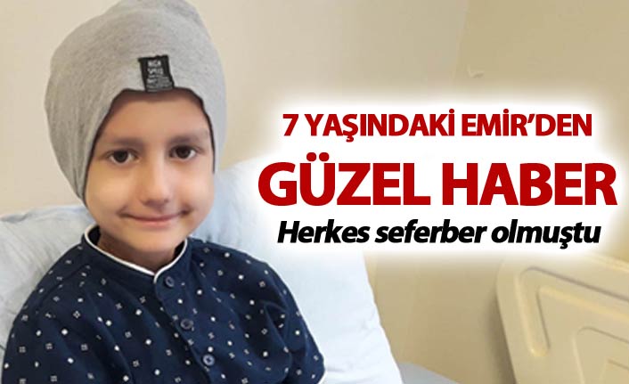 7 Yaşındaki Emir hayata tutundu