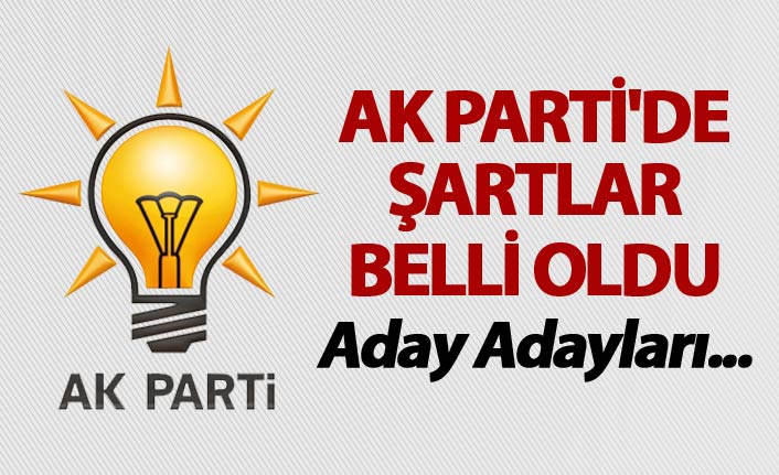 AK Parti'de şartlar belli oldu - Aday Adayları