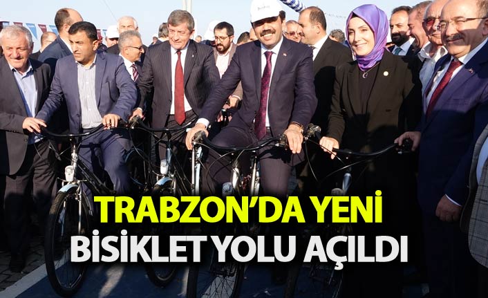 Trabzon'da yeni bisiklet yolu açıldı