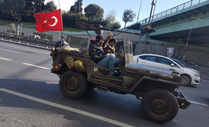 Trafikteki görüntü herkesi şaşırttı