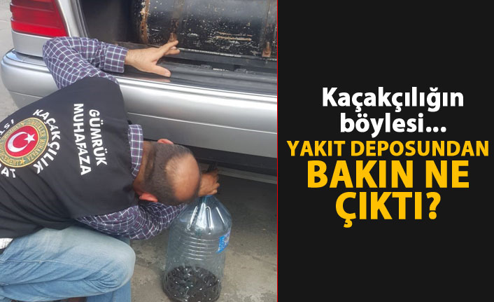 Kaçakçılığın böylesi! Yakıt deposundan bakın ne çıktı