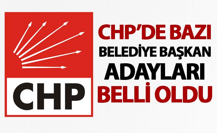 CHP'de bazı belediye başkan adayları belli oldu