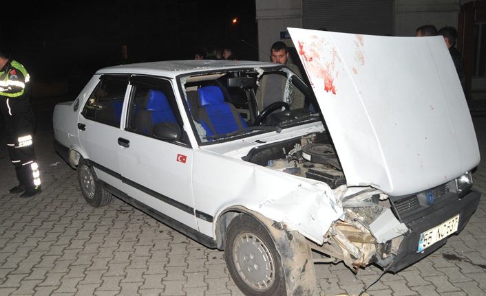 Samsun'da otomobil ile motorsiklet çarpıştı: 1 yaralı