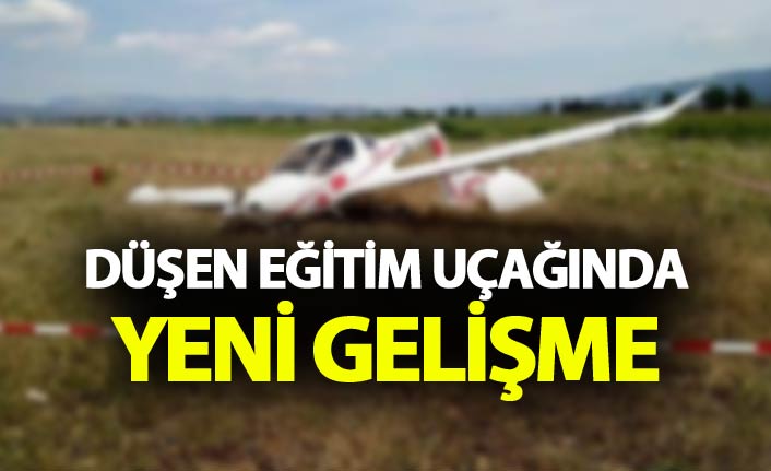 Eğitim uçağı düştü