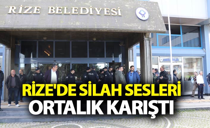 Rize'de silah sesleri - Ortalık karıştı