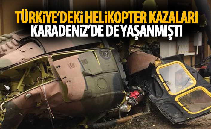 Türkiye'de meydana gelen askeri helikopter kazaları