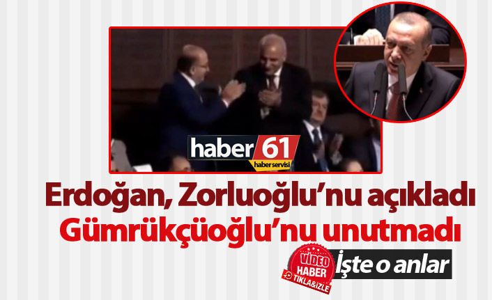 Erdoğan, Zorluoğlu'nu açıkladı, Gümrükçüoğlu'na teşekkür etti