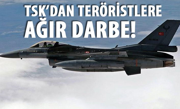 TSK'dan teröristlere ağır darbe