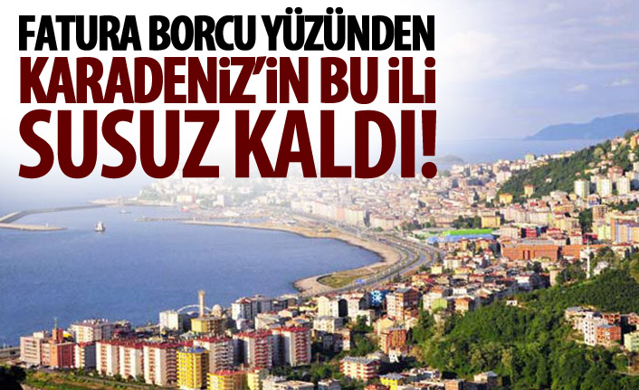 Elektrik borcu yüzünden bir şehir suzuz kaldı!