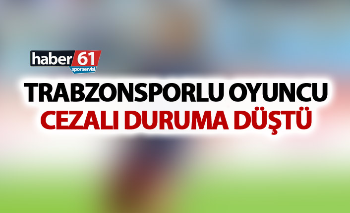 Trabzonspor'da  Pereira cezalı duruma düştü. 16 Aralık 2018