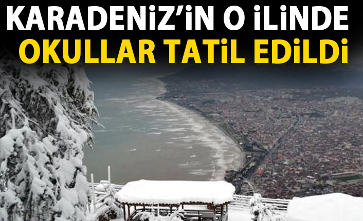 Ordu’da 15 ilçede okullar tatil