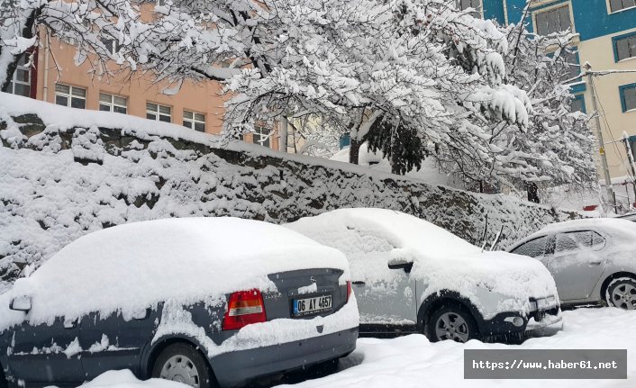  Gümüşhane’de kar kalınlığı 32 santimetreye ulaştı