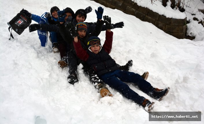 Ordu'da kar sevinci