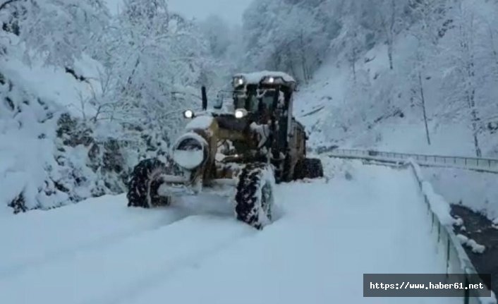 Giresun’da karla mücadele