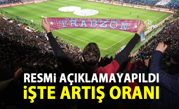 Trabzonspor'un seyirci sayısı arttı