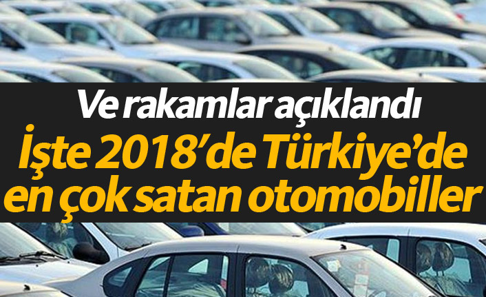 2018 yılında Türkiye'de en çok satılan 20 otomobil