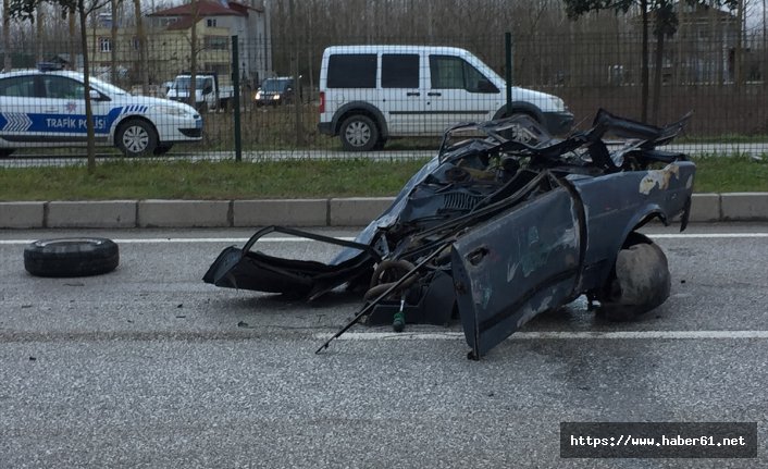 Samsun'da korkutan kaza: 1 ölü, 1 yaralı