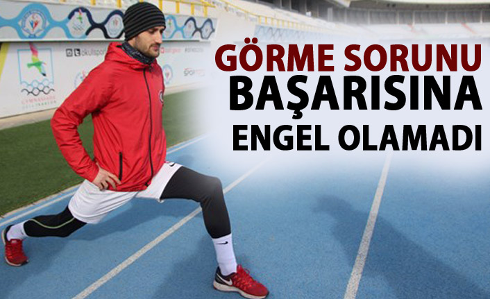 Görme engelli Hakan'ın büyük başarısı