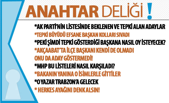 Anahtar Deliği 11.01.2019