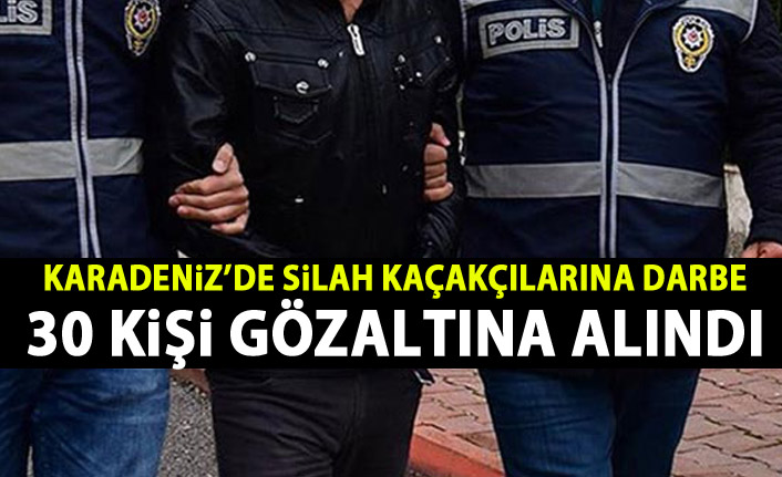 Karadeniz illerinde büyük operasyon! 30 gözaltı!