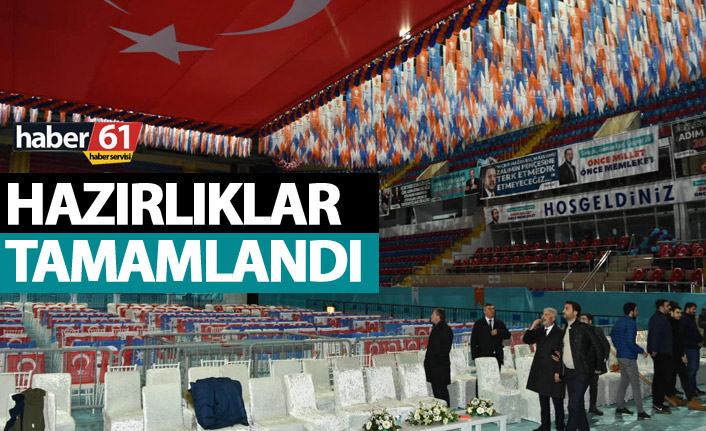 Trabzon'da Cumhurbaşkanı Erdoğan için hazırlıklar tamam