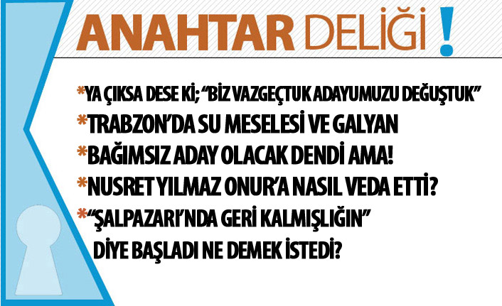 Anahtar Deliği 14.01.2019