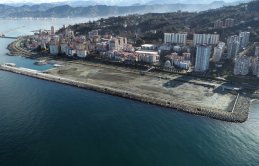 Rize’de sosyal alan için deniz dolduruluyor