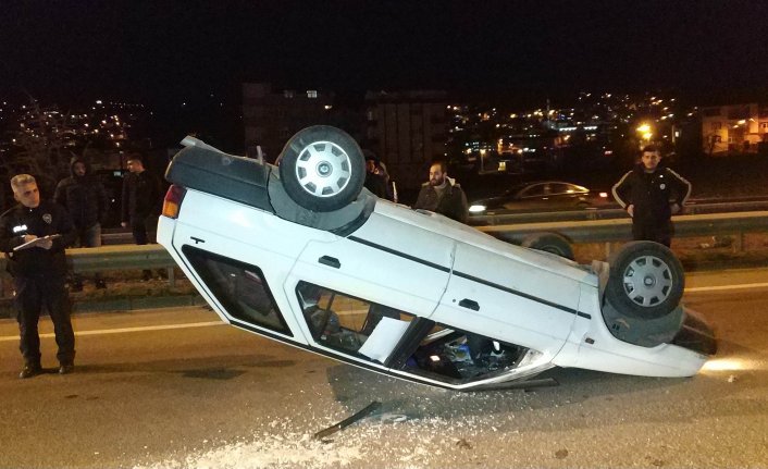 Samsun'da trafik kazası! Ölümden döndü...