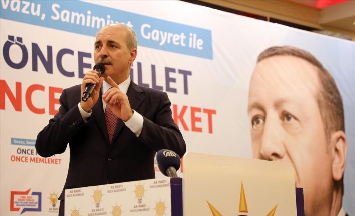 Numan Kurtulmuş Rize'de