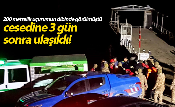 Kanyonda ölen öğrencinin cesedine 3 günde ulaşıldı!