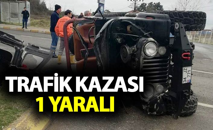 Trafik kazası: 1 yaralı