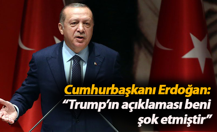 Cumhurbaşkanı Erdoğan: “Trump’ın açıklaması beni şok etmiştir”