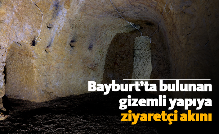 Bayburt’ta bulunan gizemli yapıya ziyaretçi akını