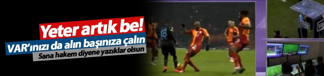 Hakemler yine Trabzonspor'u doğruyor!