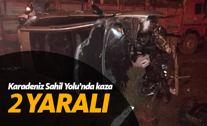 Karadeniz Sahil Yolu'nda kaza: 2 yaralı