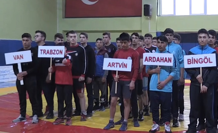 Artvin'de güreş heyecanı yaşandı