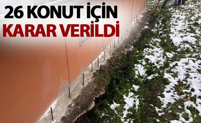 Ordu'da 26 konut için karar verildi