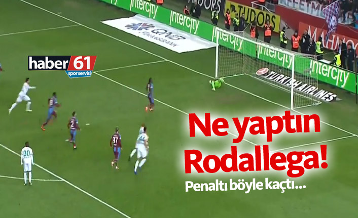 Rodallega penaltı kaçırdı!