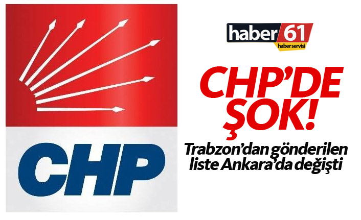 CHP Trabzon’da şok