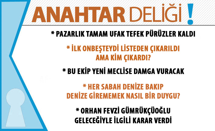 Anahtar Deliği 22.02.2019