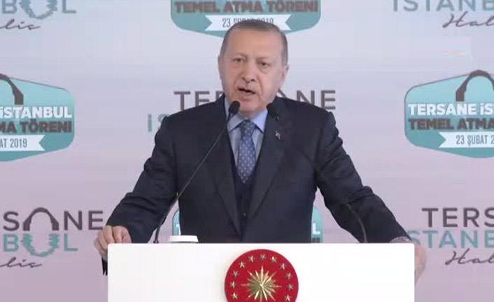 Erdoğan "Tersane İstanbul'u CHP engellemek istedi"