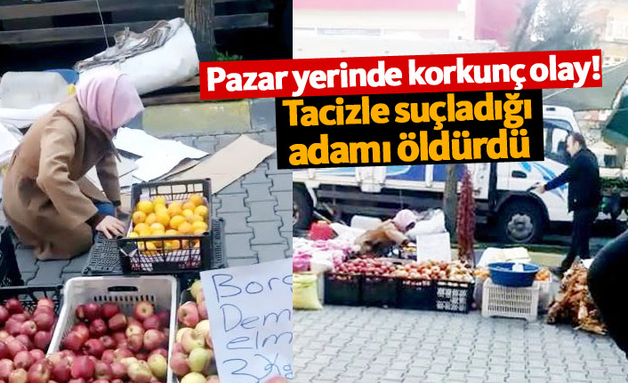 Tacizle suçladığı adamı öldürdü!