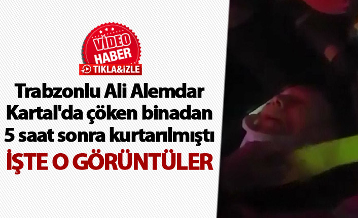 Kartal'da çöken binadan 5 saat sonra kurtarıldı - İşte o görüntüler